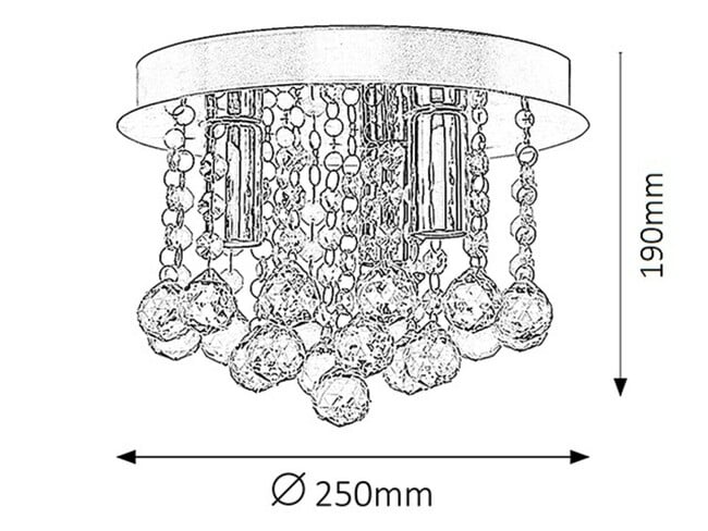 Svietidlo CORINNA - E14/3x max. 40W, IP20 - 2615