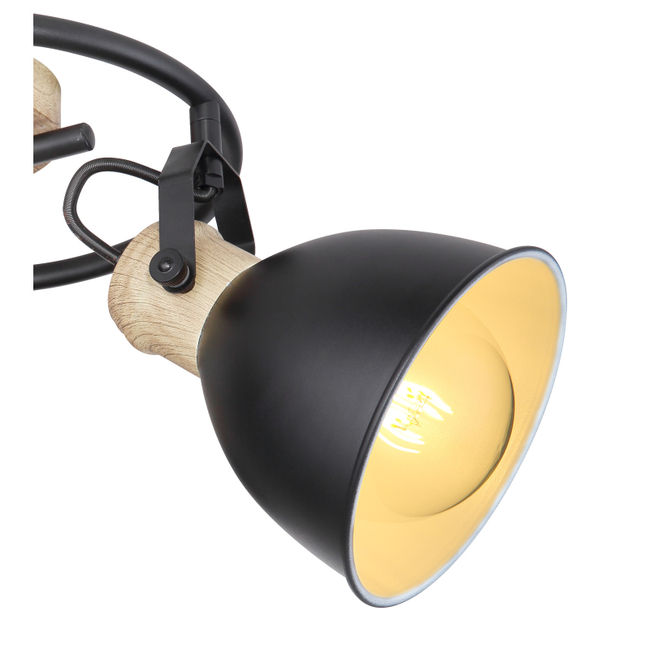 Stropné svietidlo WIHO - čierna,E27,IP20 - 54018-3S