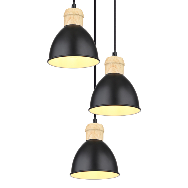 Závesné svietidlo WIHO - 40W,E27,IP20 - 54018-3HS