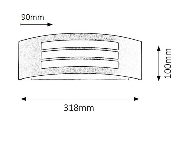 Svietidlo ROMA - E27/14W, IP44 - 8409