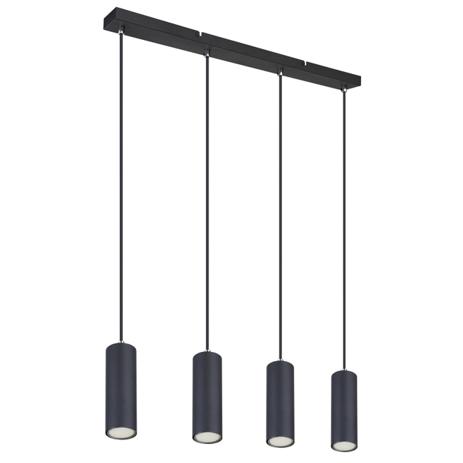 Závesné svietidlo ROBBY - GU10, IP20, čierna matná - 57911-4HB