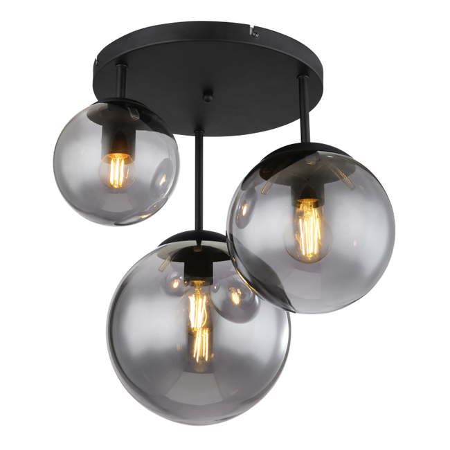 Stropné svietidlo JOEL - 60W, E27, IP20 - 1581-3DRS