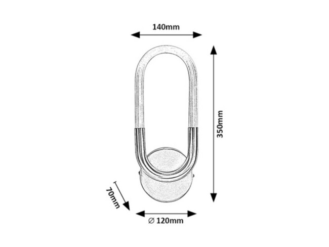 Nástenné svietidlo IRELIA - LED/9W,4000K,IP20 - 71138