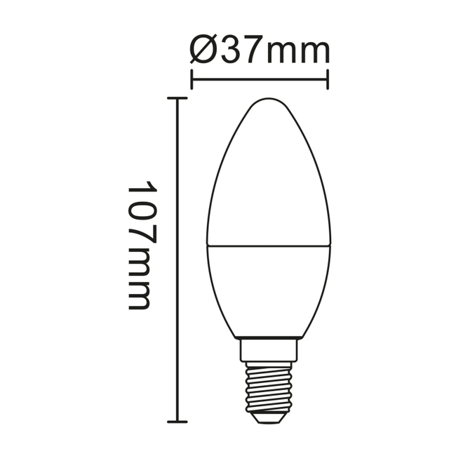 Žiarovka LED BULB - 7W,650lm,E14 - 10564