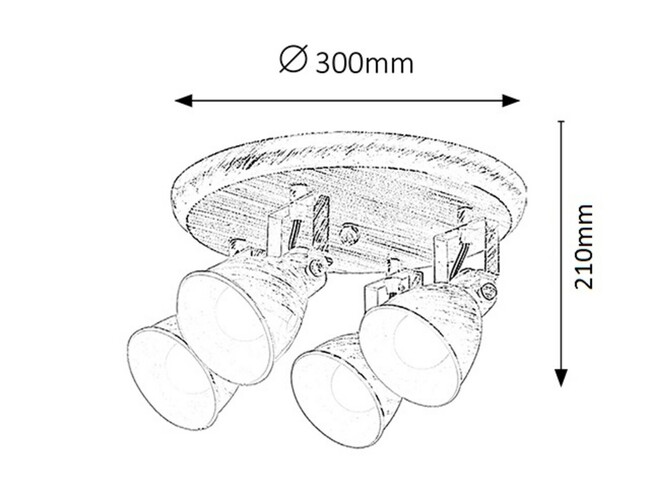 Svietidlo VIVIENNE - E14/4x max. 40W, IP20 - 5969