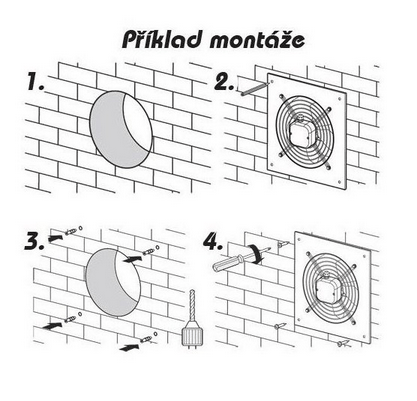 Ventilátor priemyselný 400