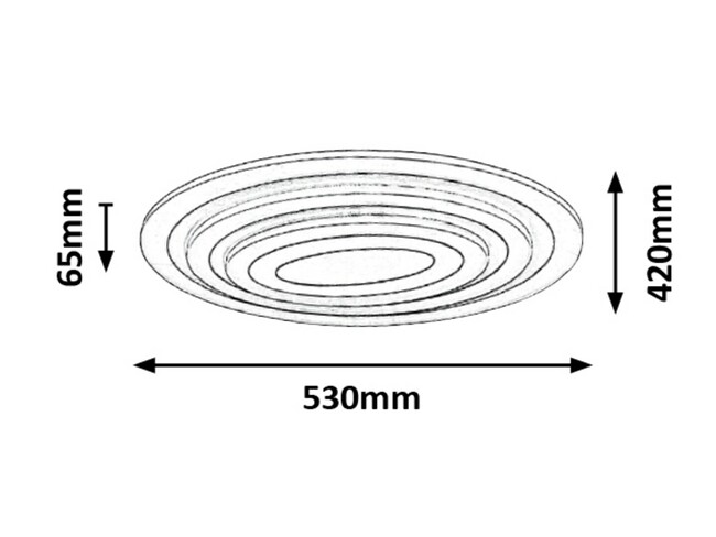 Svietidlo TANELI - LED/41W, IP20 - 3097