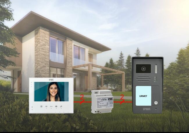 URMET - Videovrátnik farebný 7&quot; 1736/511 pre 1 účastníka, 2 vodičový