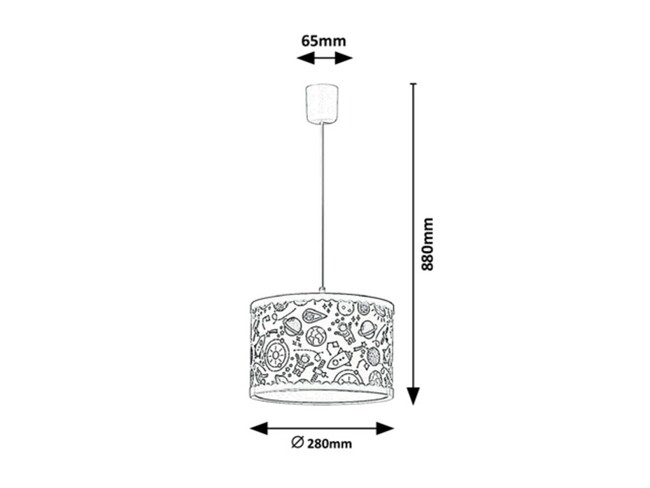 Svietidlo HANKA - E27/40W, IP20 - 3080