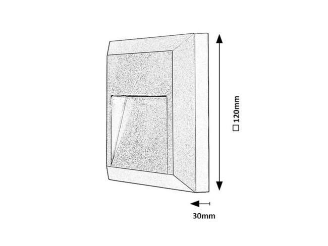 Svietidlo TRENTO - 4W, 180lm, IP65 - 77105