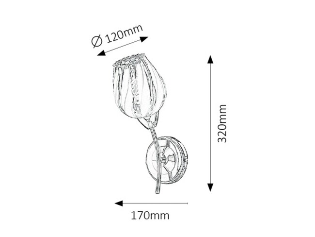 Svietidlo DANILA - E27/60W, IP20 - 2968