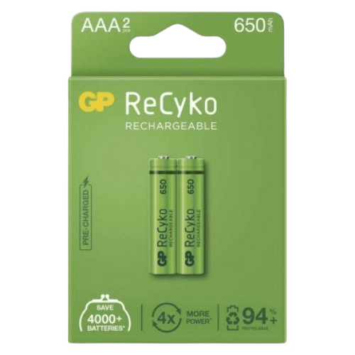 Batéria AAA/R03, GP ReCyko 650  - 650mAh, nabíjateľná