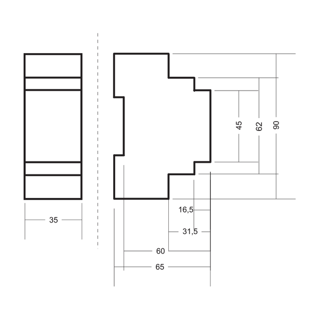 Časovač na DIN, ASTRO hodiny PCZ-525