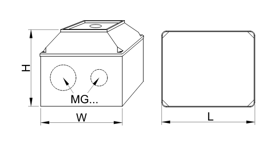 Vypínač vačkový (ON-OFF) 125A, IP65