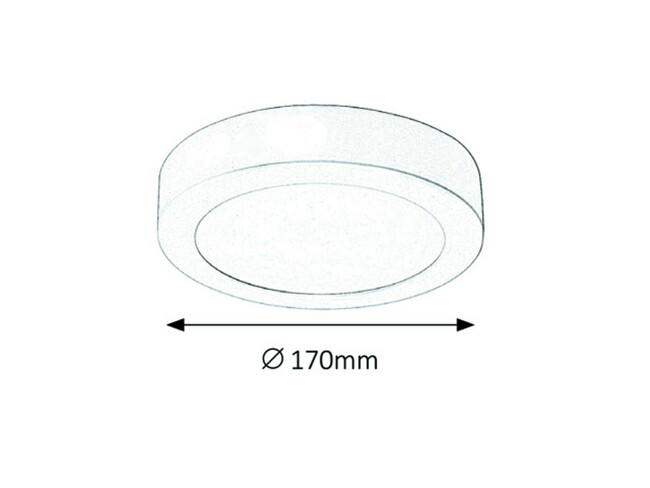 Svietidlo DOWNLIGHT - LED/12W, IP20 (kruh, nástenné) - 2655