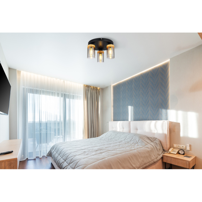 Stropné svietidlo FINCA - 40W,E27,IP20 - 15557-3D