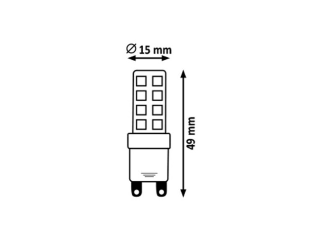 Žiarovka LED, G9, 3,5W, 4000K - 1644