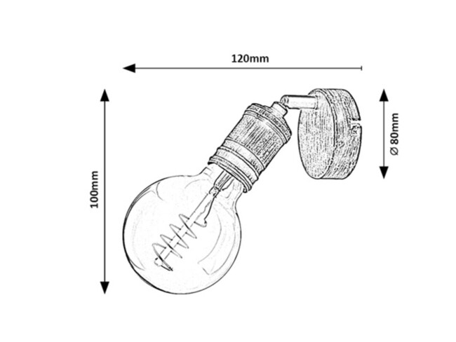 Svietidlo FIDEL - E27/25W, IP20 - 3214