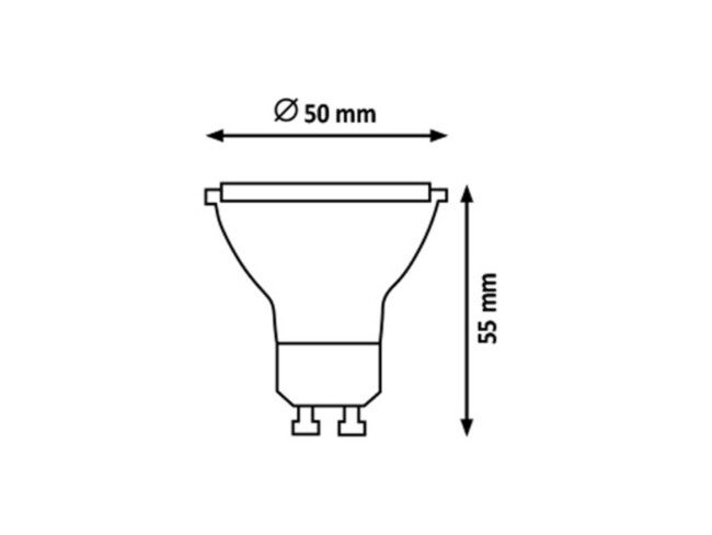 Žiarovka LED, GU10, 3W, 2700K - 1532