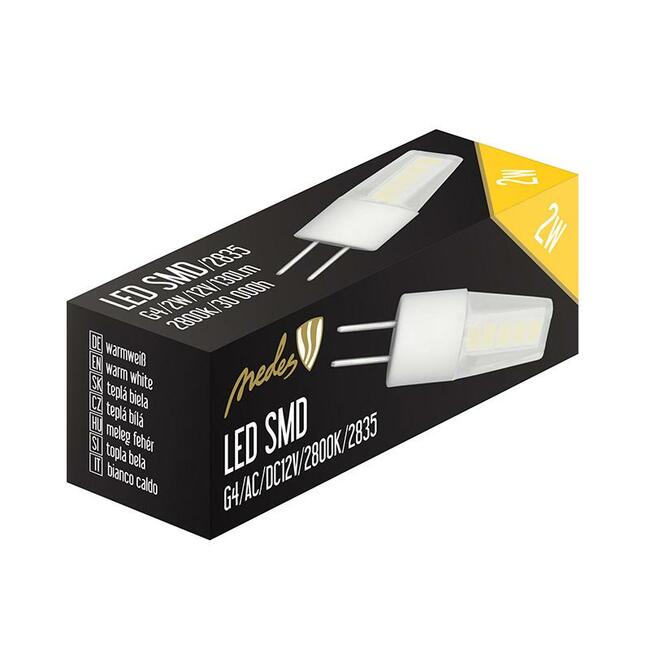Žiarovka LED, G4, 12V, 2W, 3000K