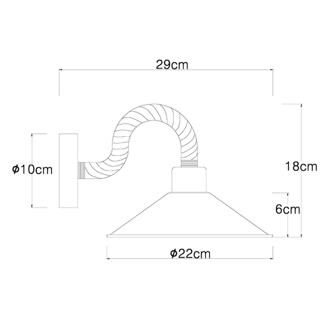 Nástenné svietidlo DIANA - 60W,E27,IP20 - 15690W