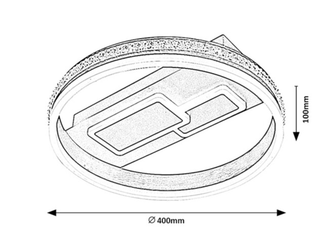Svietidlo ROXANA - LED/50W (2450lm, 4000K), IP20 - 6830