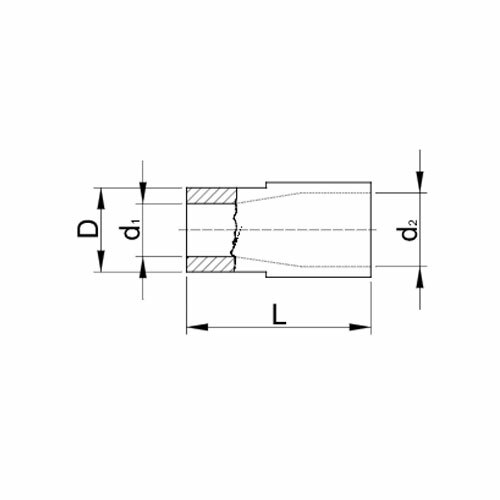 Izolované Cu lisovacie konektory, červené, pocínované