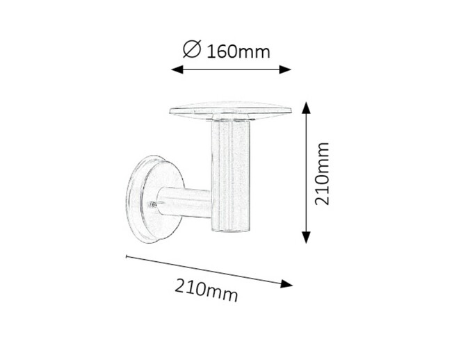 Svietidlo ROSTOCK - 7W, 230V, 50Hz, IP44 - 8788