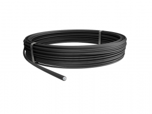 Bleskozvodný drôt d=8 AlMgSi s PVC izoláciou čierny (cca. 1kg=5m)