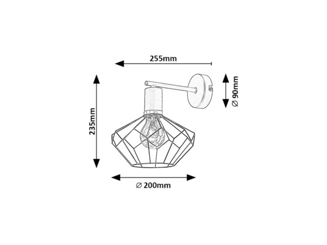 Svietidlo FRAN - E27 1x MAX 40W, IP20 - 71064