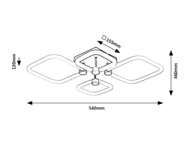 Svietidlo SOTIRIS - 47W, 4000lm, IP20 - 71006