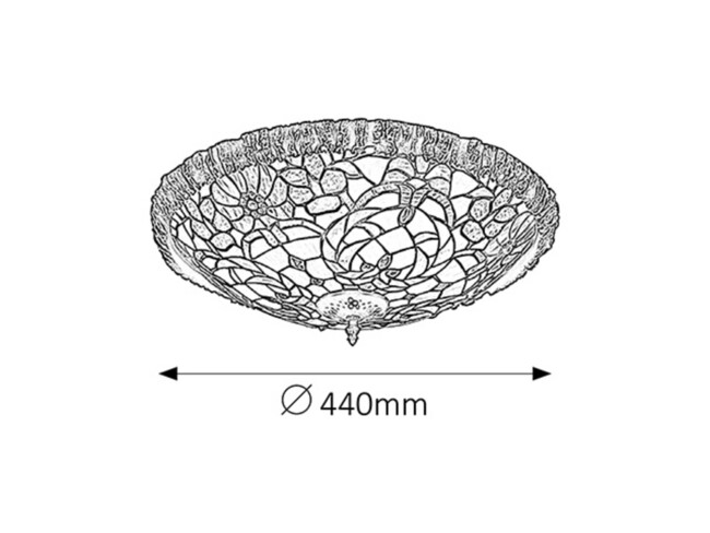 Svietidlo MIRELLA - E27/2x max. 60W, IP20 - 8087