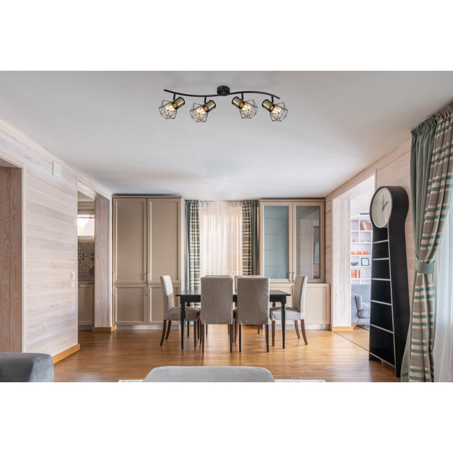 Stropné svietidlo PRISKA - 40W,E27,IP20 - 54017-4M