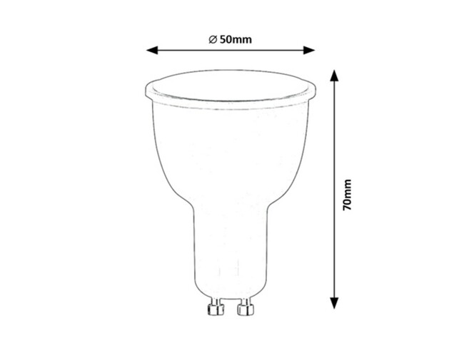 Žiarovka SMD-LED - GU10/LED/5W, 3000-6500K, IP20 - 1979
