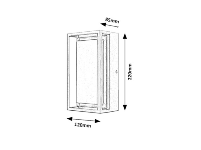 Svietidlo MENDOZA - 6,5W, 550lm, IP65 - 7109
