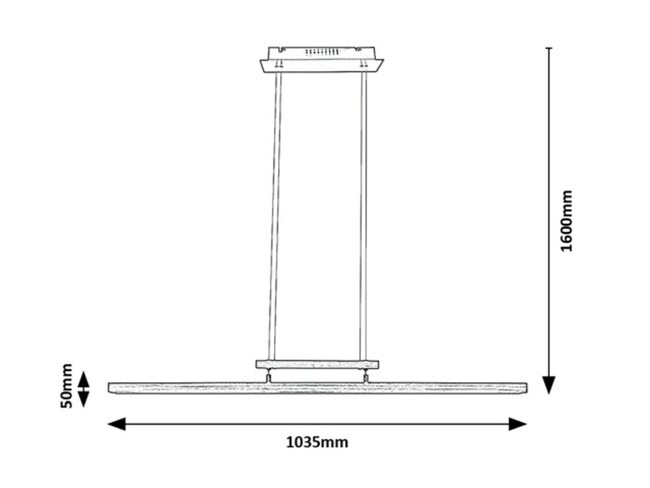 Závesné svietidlo YORDANA - LED/27W, IP20 - 5280