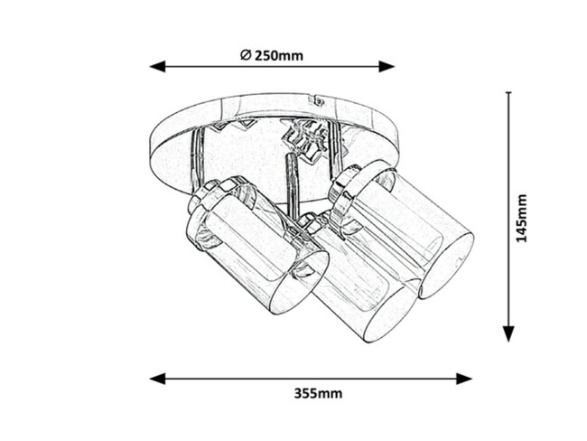 Svietidlo AVIVA - G9/3x max. 28W, IP44 - 5088
