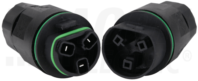 Spojka káblov s prechodkami, s rýchlospojkami