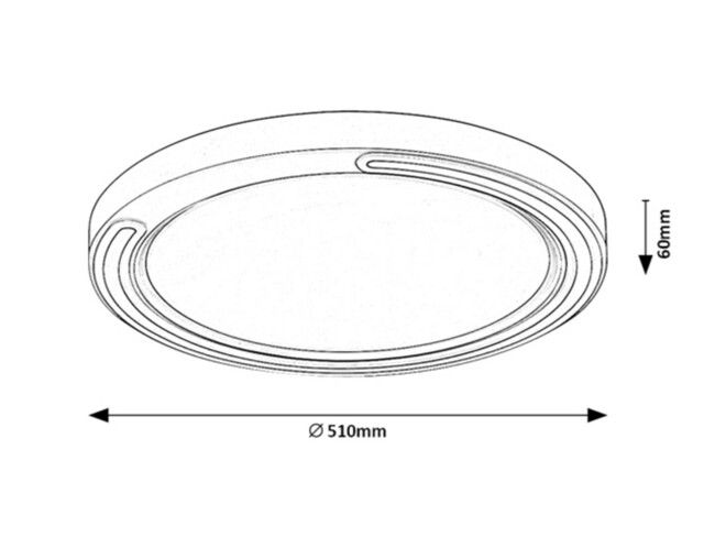 Stropné svietidlo TRITON - LED/40W, IP20 - 2249