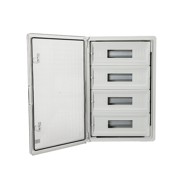 ABS rozvodnica s priehľadnými dvierkami - IP65, 60mod, 400x600x200