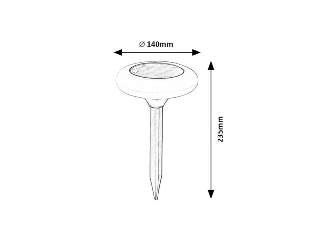 Svietidlo HAITI - LED 0,6W, IP65