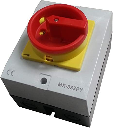 Vypínač vačkový (ON-OFF) - MX žlt/čer - 32A