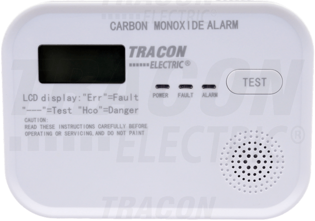 Snímač oxidu uhoľnatého (CO) 4,5 VDC (3×1,5V AA),