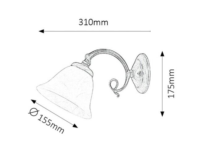Svietidlo BECKWORTH - E14/40W, IP20 - 7131