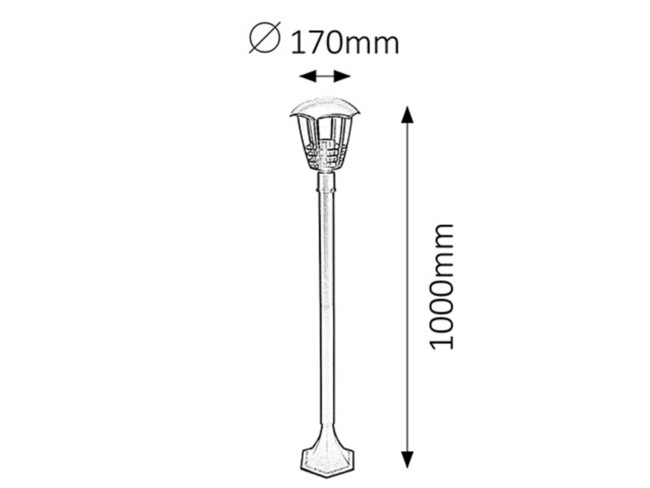 Svietidlo MARSEILLE  - E27/60W, IP44 - 8568