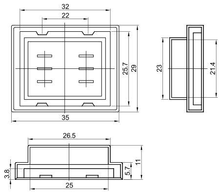 Gumová membrána IP55 k TES-42, TES-43, TES-52, TES-53