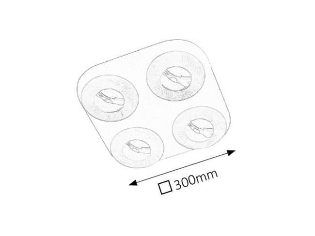 Svietidlo BRIGITTE - LED 4x 5W, 230V, 50Hz, IP20 - 2556