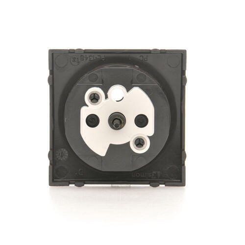 SIMON54 - kryt zásuvky, hnedý matný