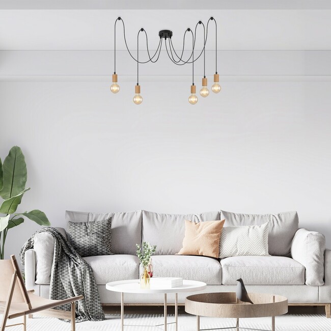 Závesné svietidlo DOLLIEN - E27 5x MAX 60W, IP20 - 72075