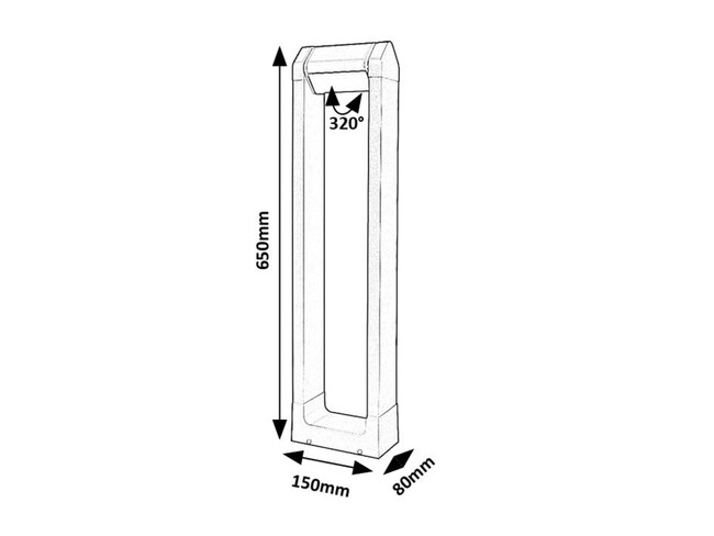 Svietidlo MEDNA - 8W, 530lm, IP54 - 77104